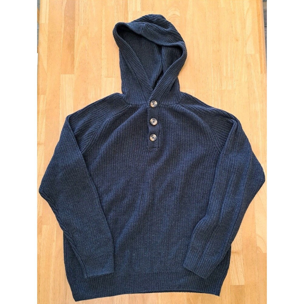 Frederik Anderson Copenhagen Hooded Sweater Dark Gray Men's Size Medium